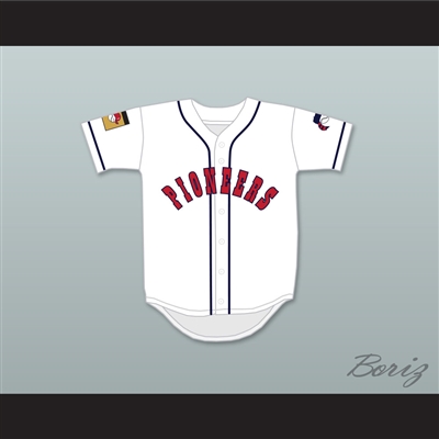 Ernest 'Happy' Talbot 1 Pioneers Home Baseball Jersey Hardball Sitcom