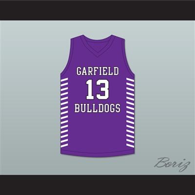Tari Eason 13 Garfield High School Bulldogs Purple Basketball Jersey 2