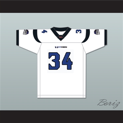 Mark 'Tater' Tate 34 New York-New Jersey Hitmen Away Football Jersey