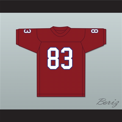 Ted Hendricks 83 Hialeah Senior High School Thoroughbreds Scarlet Red Football Jersey 1