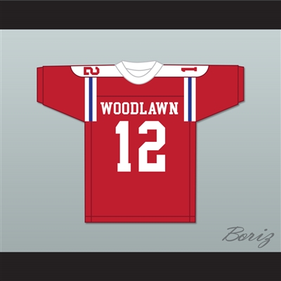 Terry Bradshaw 12 Woodlawn High School Knights Red Football Jersey 2