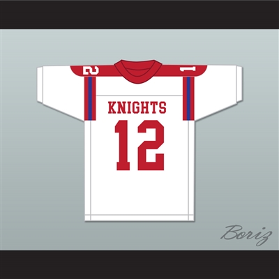 Terry Bradshaw 12 Woodlawn High School Knights White Football Jersey 2