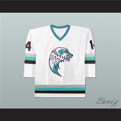 The Lansing Ice Wolves Derek Thompson 14 Minor League Hockey Jersey