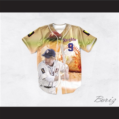 Roy Hobbs 9 New York Knights Baseball Theme Design Baseball Jersey The Natural