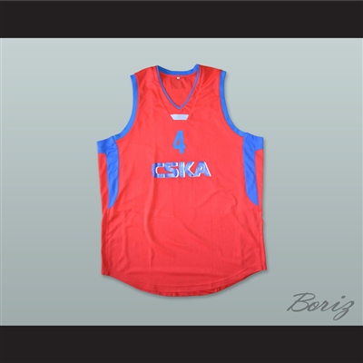 Theo Papaloukas 4 CSKA Moscow Basketball Jersey