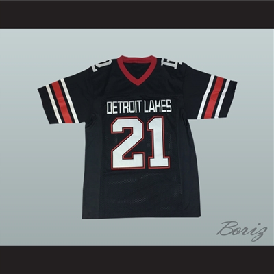 Adam Thielen 21 Detroit Lakes High School Lakers Black Football Jersey