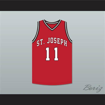 Isiah Thomas 11 St Joseph Chargers High School Red Basketball Jersey Hoop Dreams