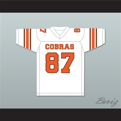 Derrick Thomas 87 South Miami Senior High School Cobras White Football Jersey 2