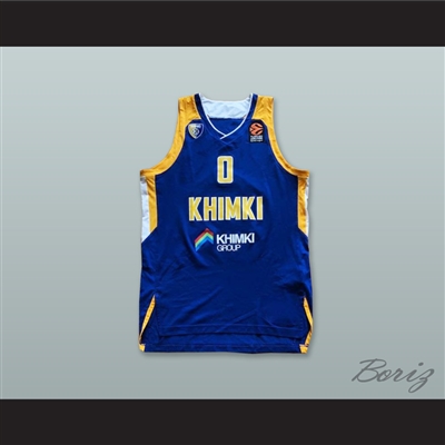 Thomas Robinson 0 BC Khimki Moscow Russia Blue Basketball Jersey