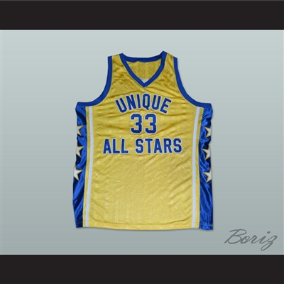 David Skywalker Thompson 33 Unique All Stars Yellow Basketball Jersey