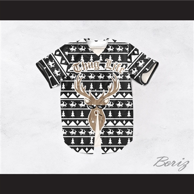 Thug Life Christmas Deer Baseball Jersey Design 3