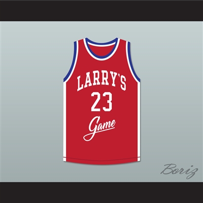 Wayman Tisdale 23 Larry's Game Red Basketball Jersey 1988 Charity Event
