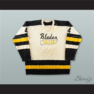 Toledo Blades White Hockey Jersey