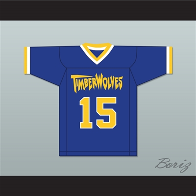 Tom Stewart 15 Fernfield Timberwolves Football Jersey