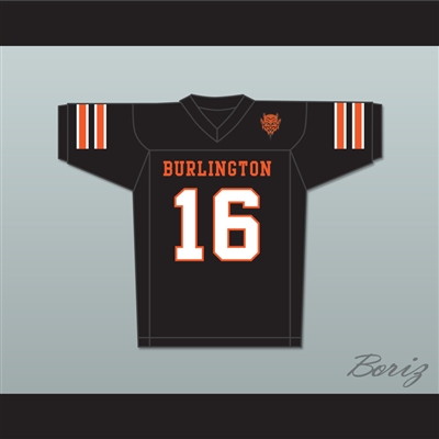 Tony Romo 16 Burlington High School Demons Black Football Jersey with Patch
