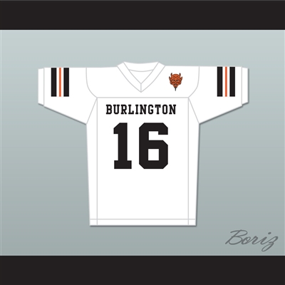 Tony Romo 16 Burlington High School Demons White Football Jersey with Patch