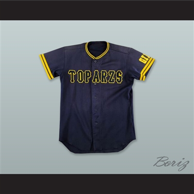 Toparzs GIFU 16 Navy Blue Button Down Baseball Jersey