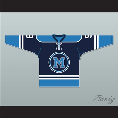 Mike Madden 9 Toronto Marvels Blue Hockey Jersey Warehouse 13