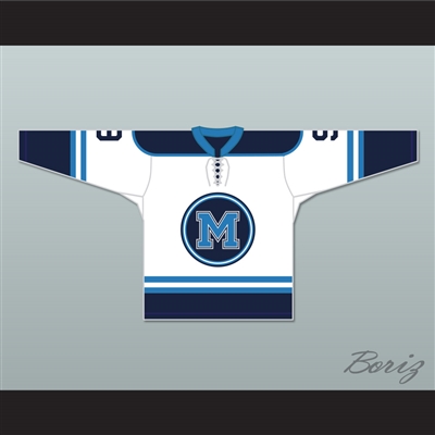 Mike Madden 9 Toronto Marvels White Hockey Jersey Warehouse 13