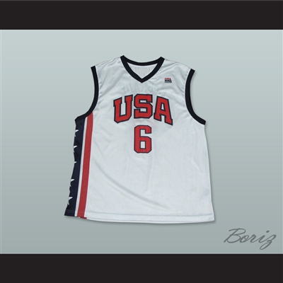 Tracy McGrady 6 Team USA White Basketball Jersey