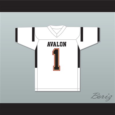 Trevon Diggs 1 The Avalon School Black Knights White Football Jersey 2