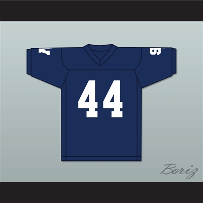 Trevon Moehrig 44 Smithson Valley High School Rangers Navy Blue Football Jersey 1