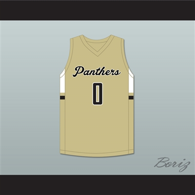 Trevor Keels 0 Paul VI Catholic High School Panthers Old Gold Basketball Jersey 1