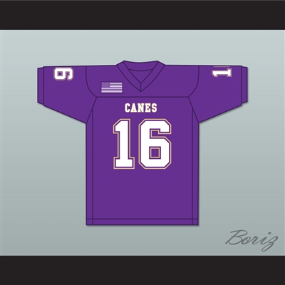 Trevor Lawrence 16 Cartersville High School Hurricanes Purple Football Jersey 1