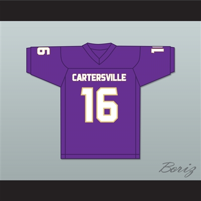 Trevor Lawrence 16 Cartersville High School Hurricanes Purple Football Jersey 4