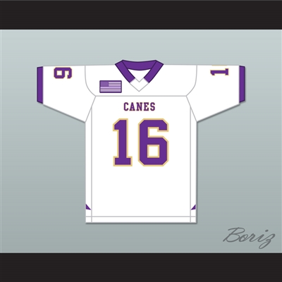 Trevor Lawrence 16 Cartersville High School Hurricanes White Football Jersey 2