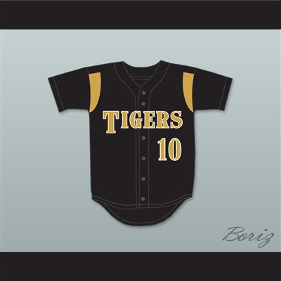 Trevor Story 10 Irving High School Tigers Black Baseball Jersey 1