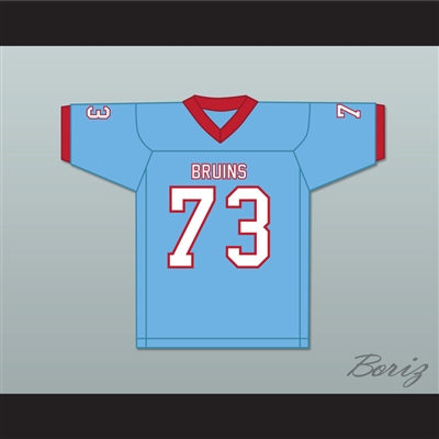 Trey Smith III 73 University School of Jackson Bruins Light Blue Football Jersey 2