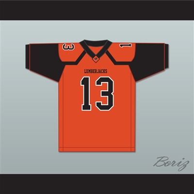 Treylon Burks 13 Warren High School Lumberjacks Orange Football Jersey 1
