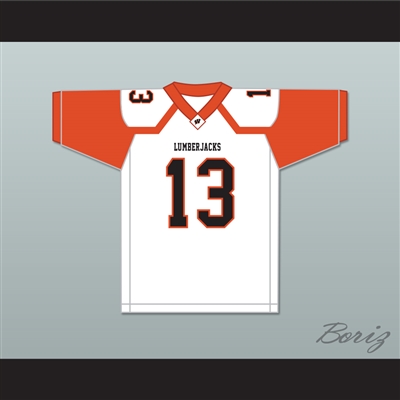 Treylon Burks 13 Warren High School Lumberjacks White Football Jersey 1