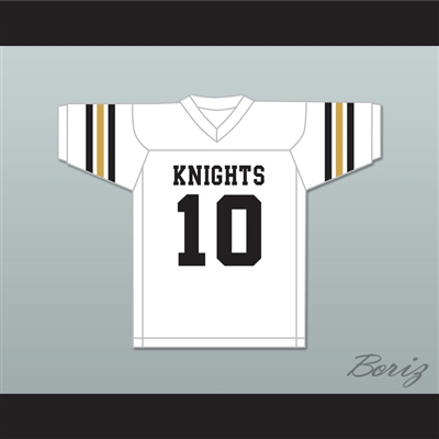 Troy Aikman 10 Henryetta High School Knights White Football Jersey 2