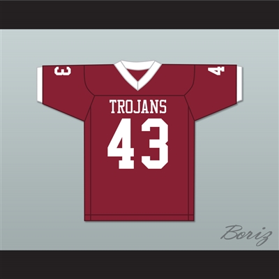 Troy Polamalu 43 Douglas High School Trojans Crimson Red Football Jersey 2