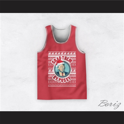 Donald Trump Grab Them By Pussy Christmas Red Basketball Jersey