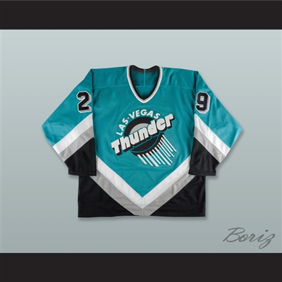 Vladimir Tsyplakov 29 Las Vegas Thunder Teal Hockey Jersey