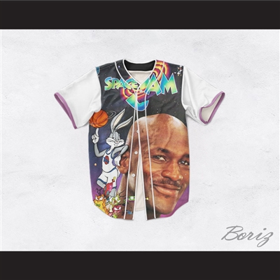 Tune Squad 25 Space Jam Dye Sublimation Graphics Baseball Jersey