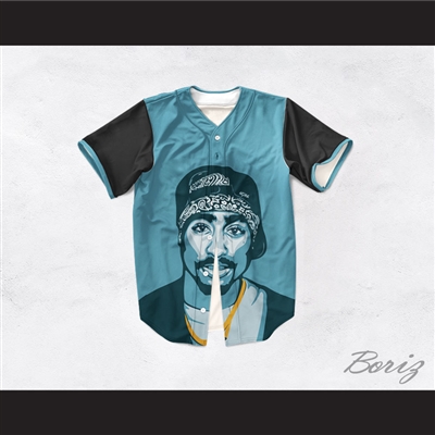 Tupac Shakur 05 Makaveli Baseball Jersey Design 1