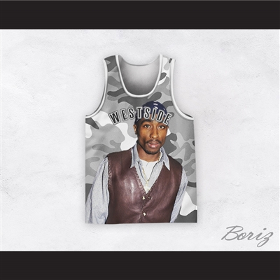 Tupac Shakur 1 Westside Camouflage Basketball Jersey Design 2