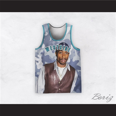 Tupac Shakur 1 Westside Camouflage Basketball Jersey Design 4