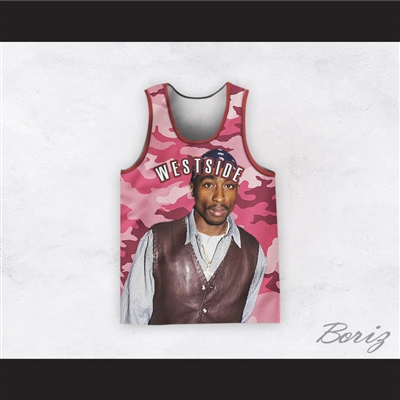 Tupac Shakur 1 Westside Camouflage Basketball Jersey Design 5