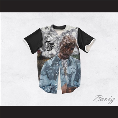Tupac Shakur 13 Thug Life Hip Hop Legends Baseball Jersey