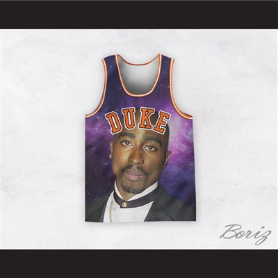 Tupac Shakur 6 Duke Basketball Jersey Design 4