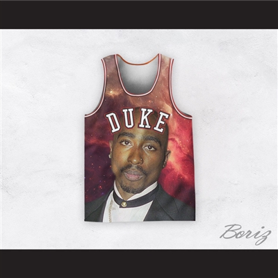 Tupac Shakur 6 Duke Basketball Jersey Design 5