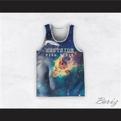 Tupac Shakur 8 Westside Till I Die Basketball Jersey