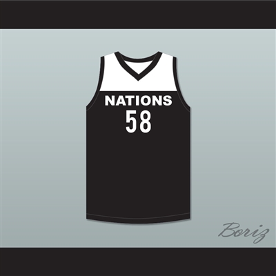 Tyler Herro 58 Nations Black Basketball Jersey