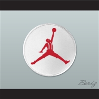 Set of 5 Urkel Red Jumpman Logo Spoof Embroidered Patches 2