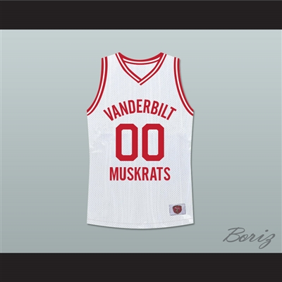 Family Matters Steve Urkel 00 Vanderbilt Muskrats High School White Basketball Jersey
